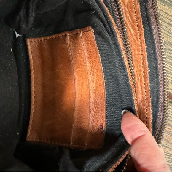 Harbour 2nd Luna Brown Leather Crossbody Bag - Picture 8 of 10